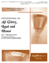 Processional on All Glory Laud and Honor Handbell sheet music cover